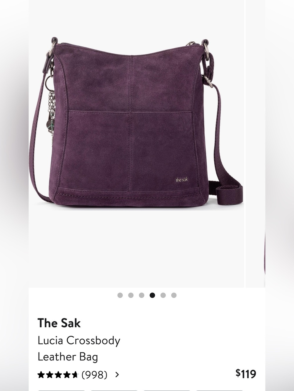 The Sak Lucia Crossbody Suede Bag - Picture 2 of 12